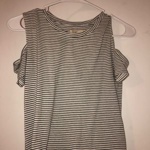 Stripped off the shoulder top